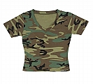 Rothco 8066 Womens Woodland Camo V-Neck Tees