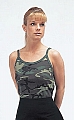 Rothco 8017 Womens Woodland Camo Ribbed Spaghetti Strap Tank Top