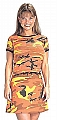 Rothco 8014 Womens Savage Orange Camouflage Ribbed Cotton Tee