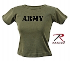 Rothco 8029 Womens Olive Drab Army Ribbed Cotton T-Shirt