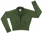 Rothco 1028 Womens Olive Drab Zip-Up Cropped Sweatshirt