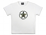 Rothco 8360 Girls White Tee w/Camo Star