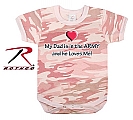 Rothco 67052 Infant Baby Pink Camo 'My Dad Is In The Army' 1pc Bodysuit