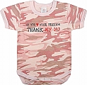 Rothco 67055 Infant Baby Pink Camo 'Thank My Dad' 1pc Bodysuit