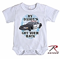Rothco 67098 White Infant 'Got Your Back' 1pc Bodysuit