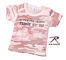 Rothco 67155 Infant Baby Pink Camo 'Thank My Dad' Tee