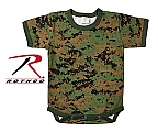 Rothco 69066 Infant Woodland Digital Camo 1pc Bodysuit