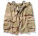 Rothco 2050 Kids Vintage Tri-Color Desert Camo Paratrooper Cargo Shorts