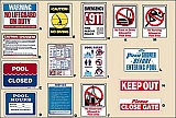 Pool Hours Sign, 9 in. X 12 in. 