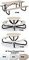 42-Inch Round Picnic Table w/ - HANDICAP ACCESSIBLE
