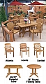 Atlantic Stacking Dining Armchair - Teakwood Finish