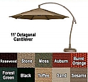 11' Octagon Cantilever Umbrella